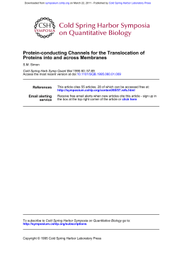 Protein-conducting channels for the translocation of proteins into