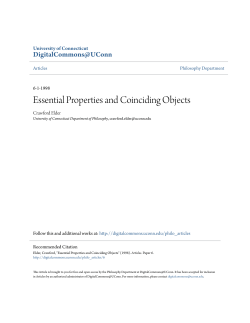 Essential Properties and Coinciding Objects