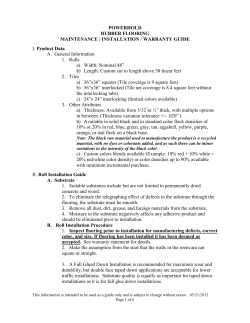 POWERHOLD RUBBER FLOORING MAINTENANCE