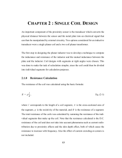 CHAPTER 2 : SINGLE COIL DESIGN