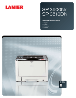 SP 3500N/ SP 3510DN