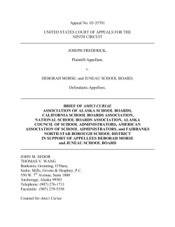 Appeal No - National School Boards Association