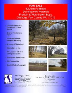 FOR SALE 82 Acre Farmette Development Potential Franklin