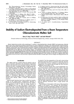 Stability of Sodium Electrodeposited from a Room Temperature