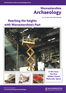 Archaeology - Worcestershire County Council