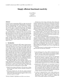 Simply efficient functional reactivity