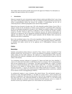 Dukoral, INN- Oral Cholera vaccine