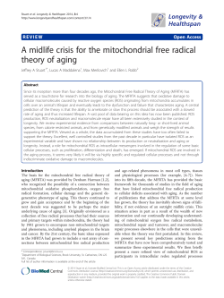 A midlife crisis for the mitochondrial free radical theory of aging