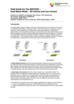 Guide to using the GER1500 in Dual