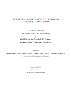 priced out: a closer look at postsecondary affordability for latinos