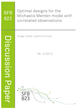 Optimal designs for the Michaelis Menten model with correlated