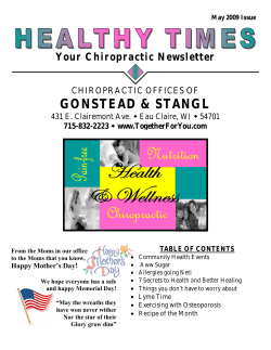 Gonstead, Stangl and Arkowski Chiropractic Offices and Massage