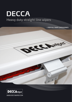 Heavy duty straight line wipers