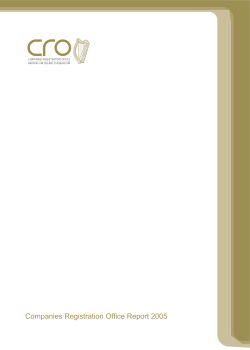 2005 CRO Annual Report