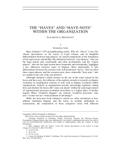 Have-Nots - Duke Law Scholarship Repository