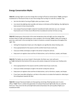 Energy Conservation Myths