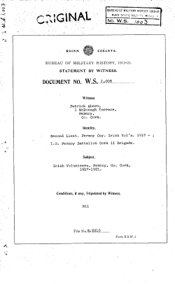 1003 - Bureau of Military History