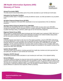 3M HIS Glossary - Superior HealthPlan