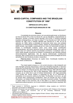 Mixed-capital companies and the Brazilian Constitution