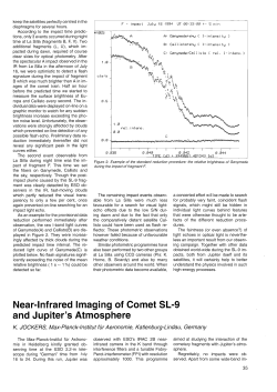 Near-Infrared Imaging of Comet SL-9 and Jupiter`s Atmosphere