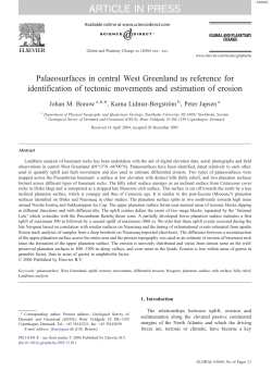 Global and planetary change 2006
