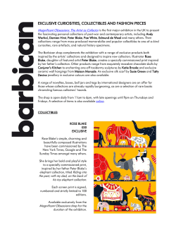 Magnificent Obsessions: The Artist as Collector SHOP