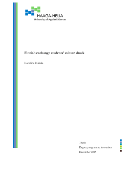 Finnish exchange students` culture shock