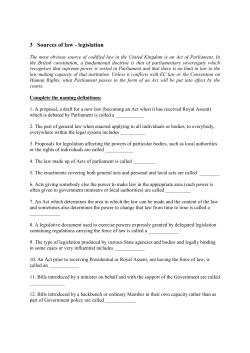 The most obvious source of codified law in the United