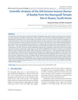 Scientific Analysis of the Gilt-bronze Incense Burner of Baekje from