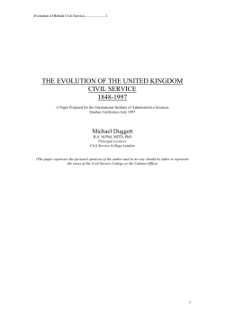 FITNESS FOR BUSINESS - The UK Civil Service