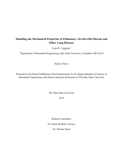 Modeling the Mechanical Properties of Pulmonary Alveoli with
