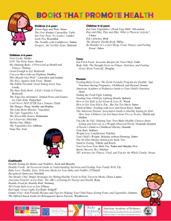 Books That Promote Health For Kids
