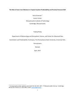 The Role of Inner Core Moisture in Tropical Cyclone