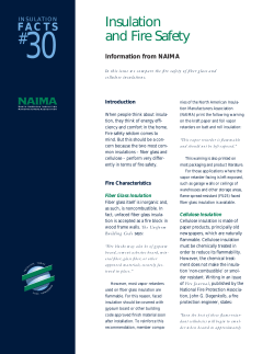 Insulation and Fire Safety