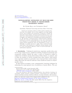 Nonparametric estimation of mean-squared