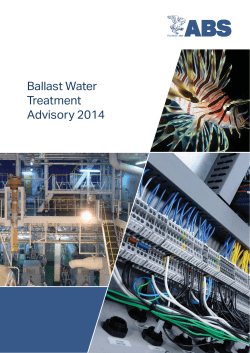 ABS - Ballast Water Treatment Advisory