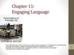 Chapter 10: Organizational Tools