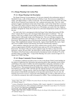 Hoopa Planning Unit Action Plan