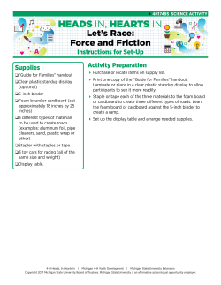 Let`s Race: Force and Friction - MSU Extension