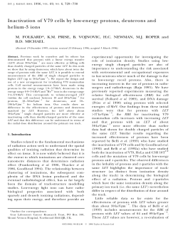 Folkard, M., Int. J.. Radiat. Biol. Vol. 69, 1996