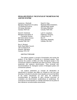 devalued people - Brandon University