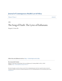 The Song of Death: The Lyrics of Euthanasia