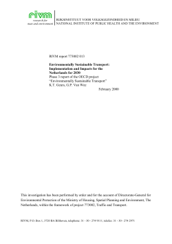 Environmentally Sustainable Transport: Implementation and Impacts