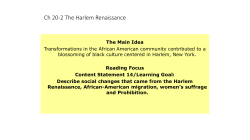 Ch 20-2 The Harlem Renaissance