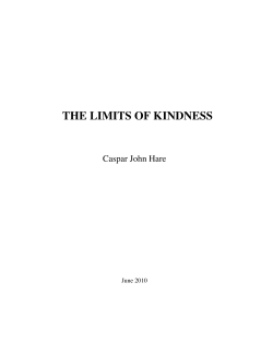 THE LIMITS OF KINDNESS