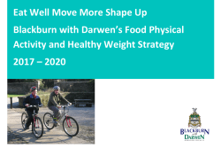 Eat Well, Shape Up, Move More Strategy 2017-20