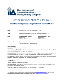 Spring Seminar Flyer