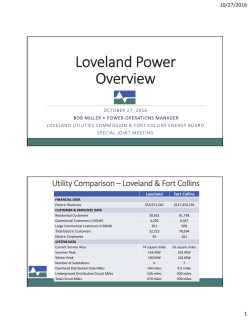 Item 5a - Loveland Water and Power Overview