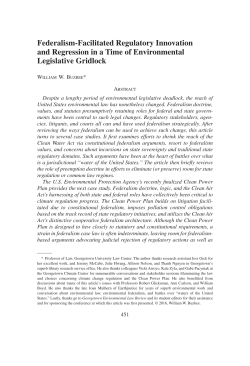 Federalism-Facilitated Regulatory Innovation and