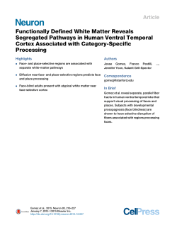 Functionally Defined White Matter Reveals Segregated Pathways in